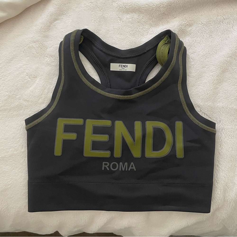 Fendi Logo Sports Bra